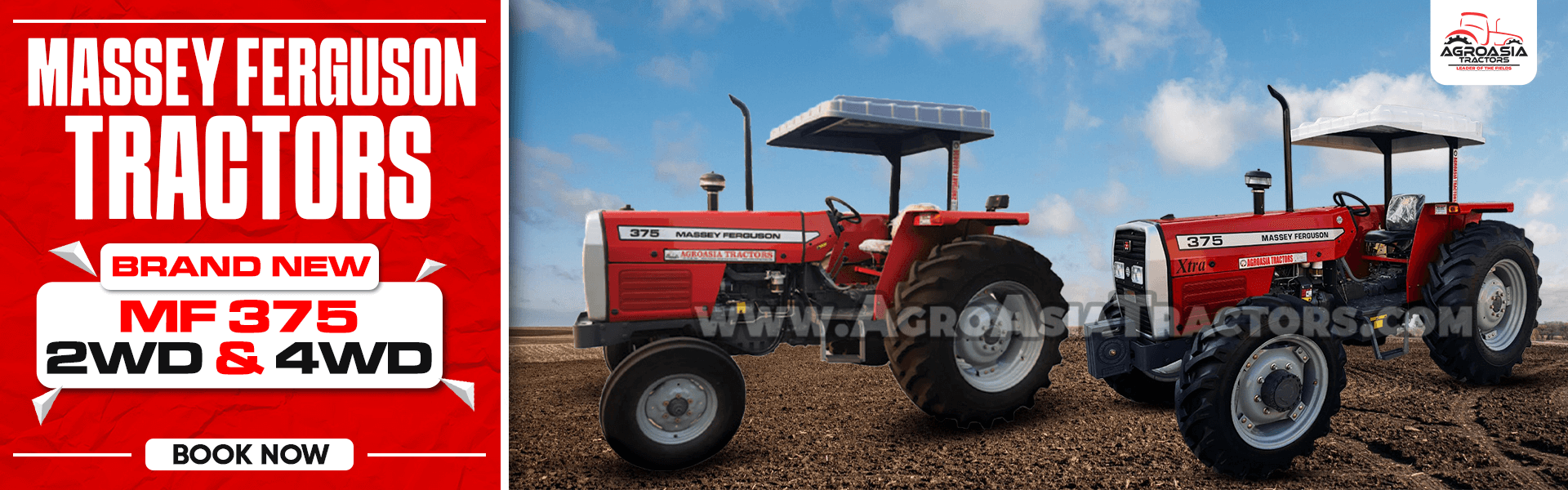 brand new mf375 2wd and 4wd tractor for sale